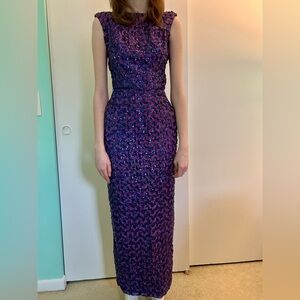 60s Purple Sequin Dress